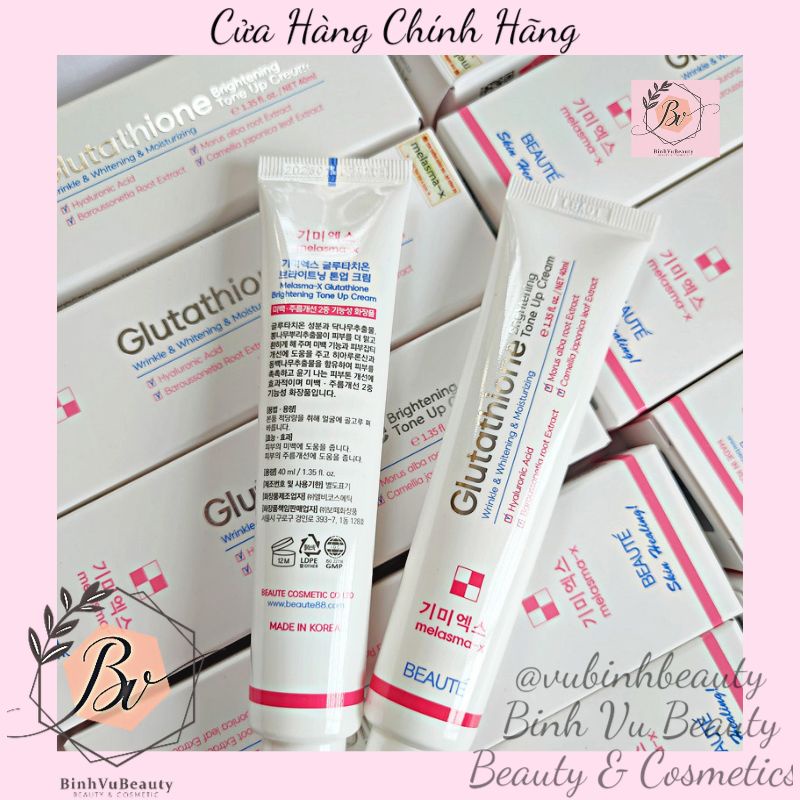 Kem dưỡng trắng da nâng tông Glutathione Melasma Brightening Tone Up Cream