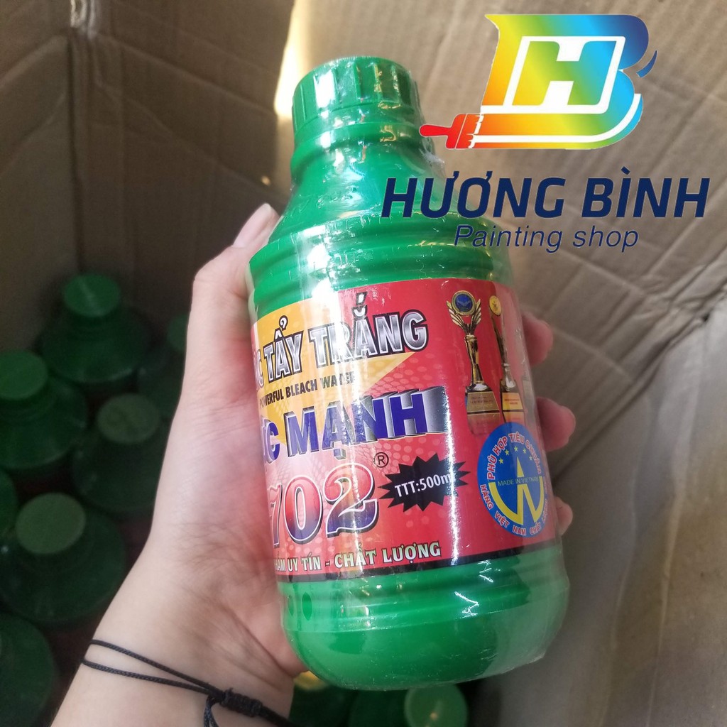 Nước tẩy trắng cực mạnh 702 - chai 500ml (vệ sinh lốc máy, đầu bò xe máy,..)