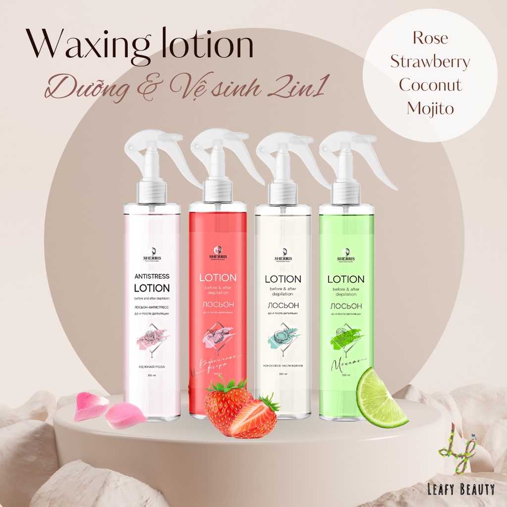Lotion dư.ỡng Sherris 2in1 trước & sau khi wax