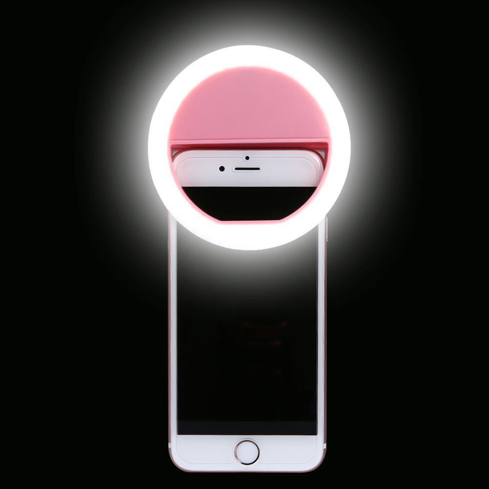 [FREESHIP_Hàng Thái Lan] Đèn LED kẹp điện thoại hỗ trợ chụp hình Selfie Pin Sạc
