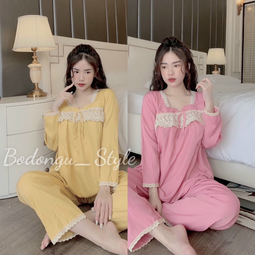Bộ đồ bầu và sau sinh ĐŨI LỤA VIỀN REN công chúa siêu xinh có khóa kéo cho bé ti BD941