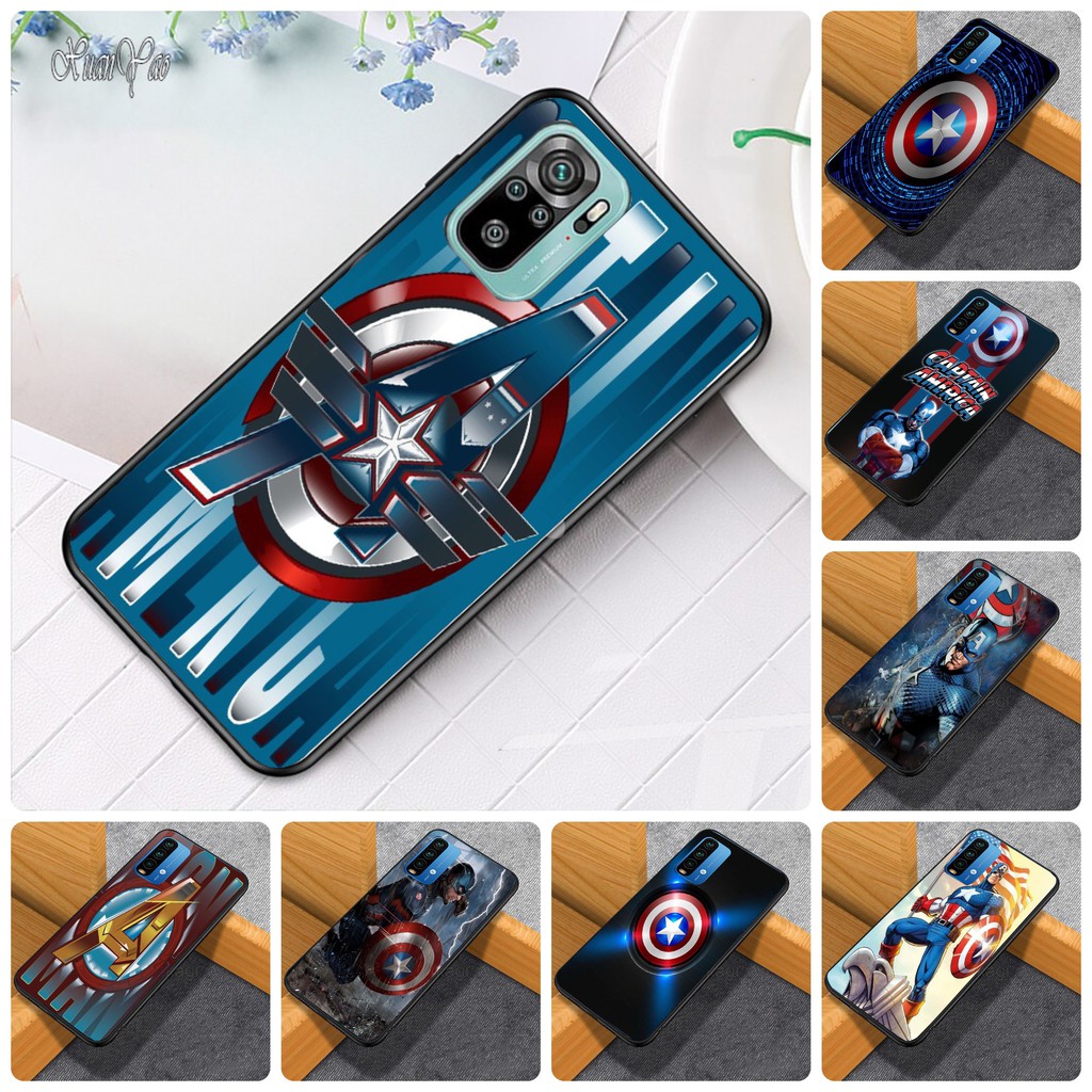 Ốp lưng phủ bóng Xiaomi Mi 11 lite Mi 11T Poco M3 Poco x3 pro K40 pro Note 10 5g / Note 10 pro họa tiết Avengers