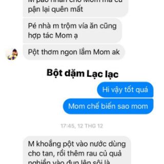 Bột ăn dặm lạc lạc