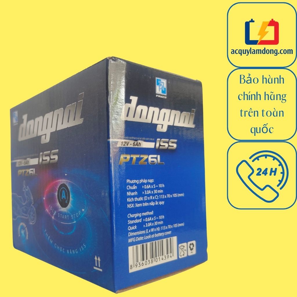 Ắc quy xe máy PINACO miễn bảo dưỡng dành cho các dòng xe Lead, Vision, Arib lade, PCX, Noza