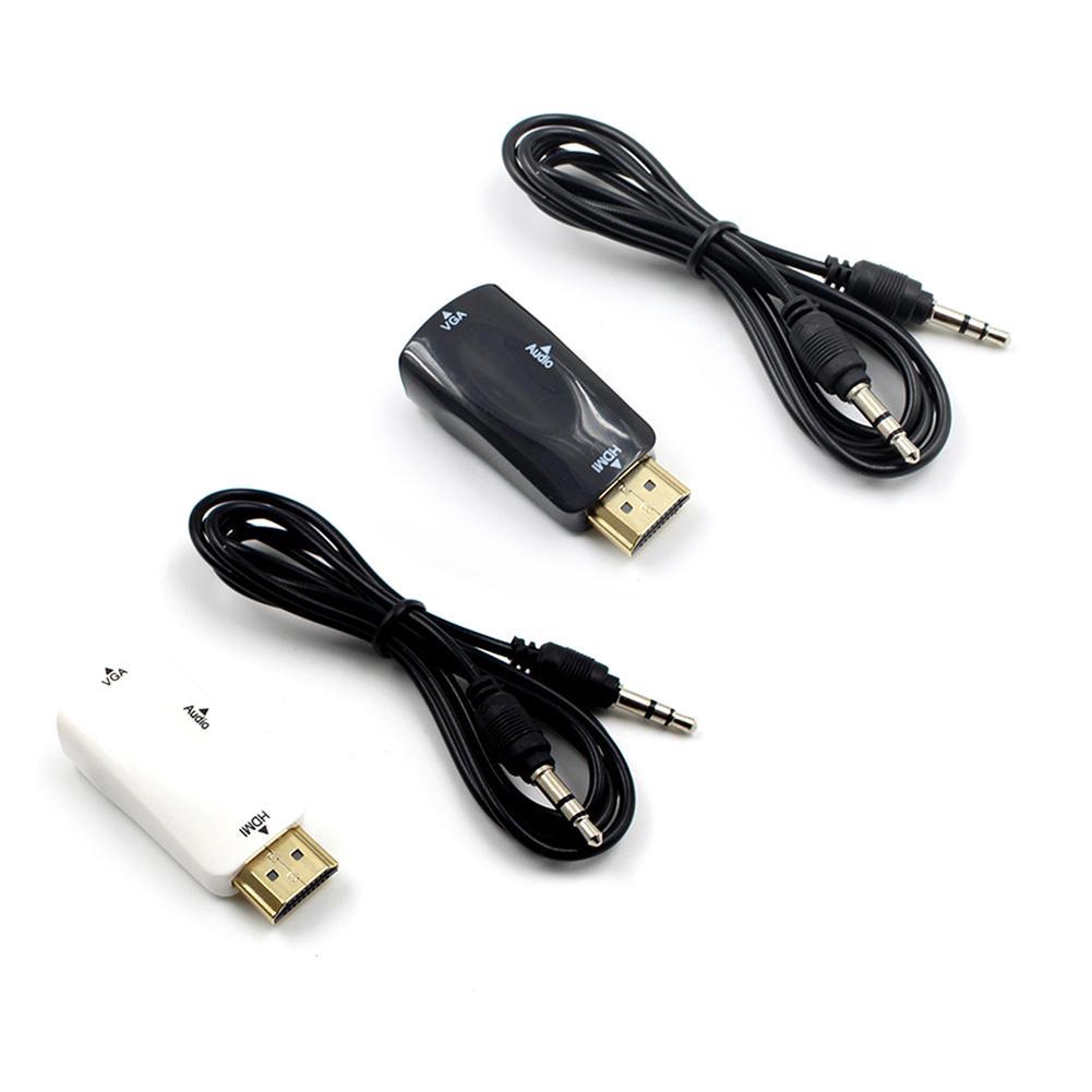 Bộ Chuyển Đổi Hdmi Sang VGA Với Cáp Âm Thanh HD 1080p Đầu Ra 3.5 mm