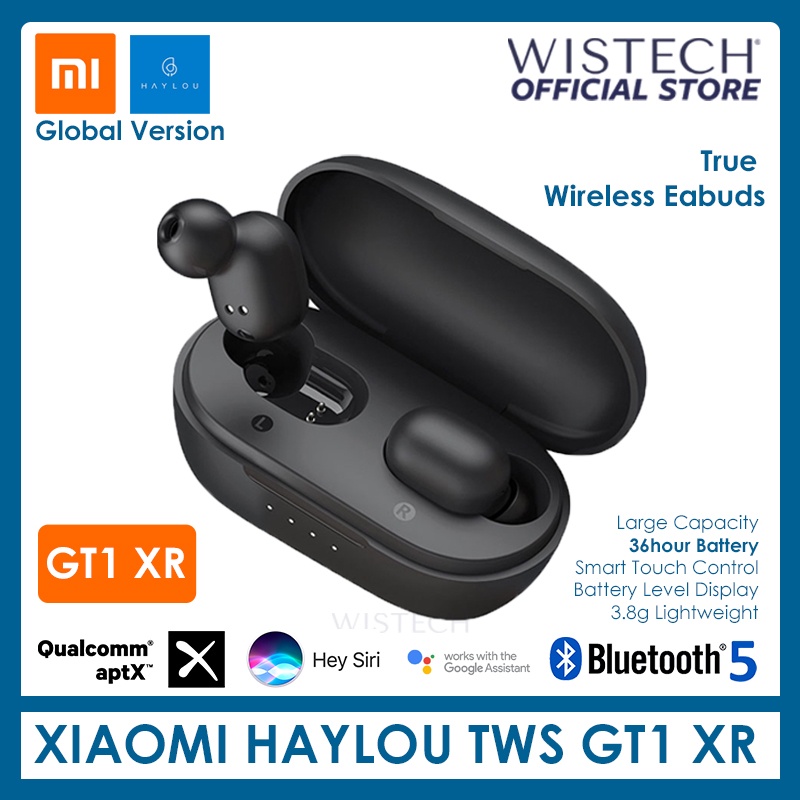 Tai Nghe Bluetooth 5.0 Không Dây Xiaomi Haylou Gt1 Xr Qcc 3020 Chip Aptx + Aac Chất Lượng Cao