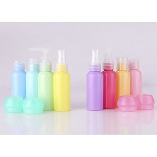 Bộ chai lọ chiết mỹ phẩm du lịch 9 món nhiều màu từ 45k