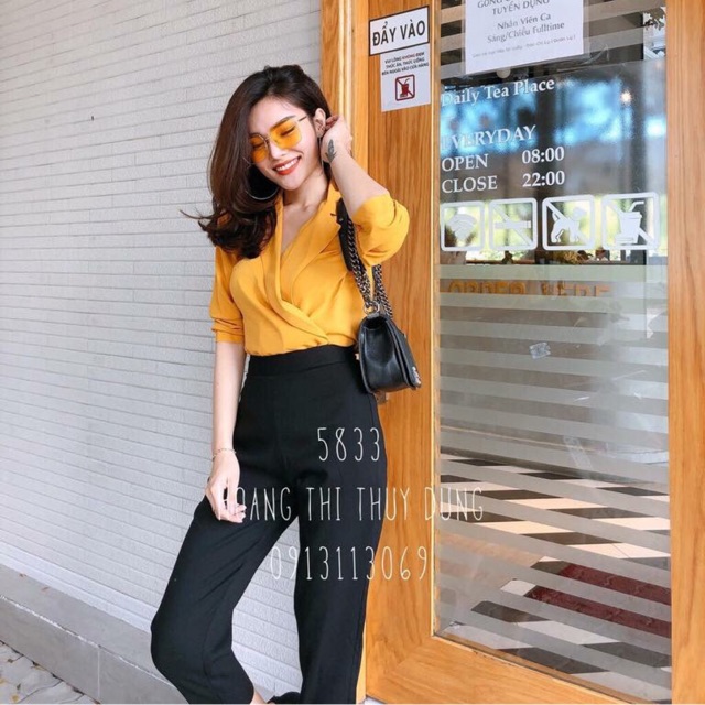 ÁO SƠ MI CỔ VÉT THIẾT KẾ CỰC ĐẸP CHẤT ĐẸP