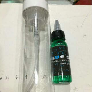 Cặp tạo bọt vệ sinh hình xăm bluesoap xanh lá hương bạc hà