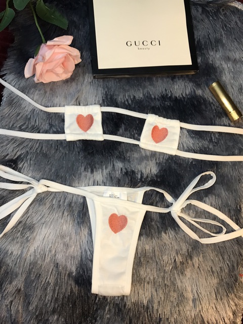 Bộ hai mảnh trái tim Loli dễ thương (Ảnh thật) | BigBuy360 - bigbuy360.vn