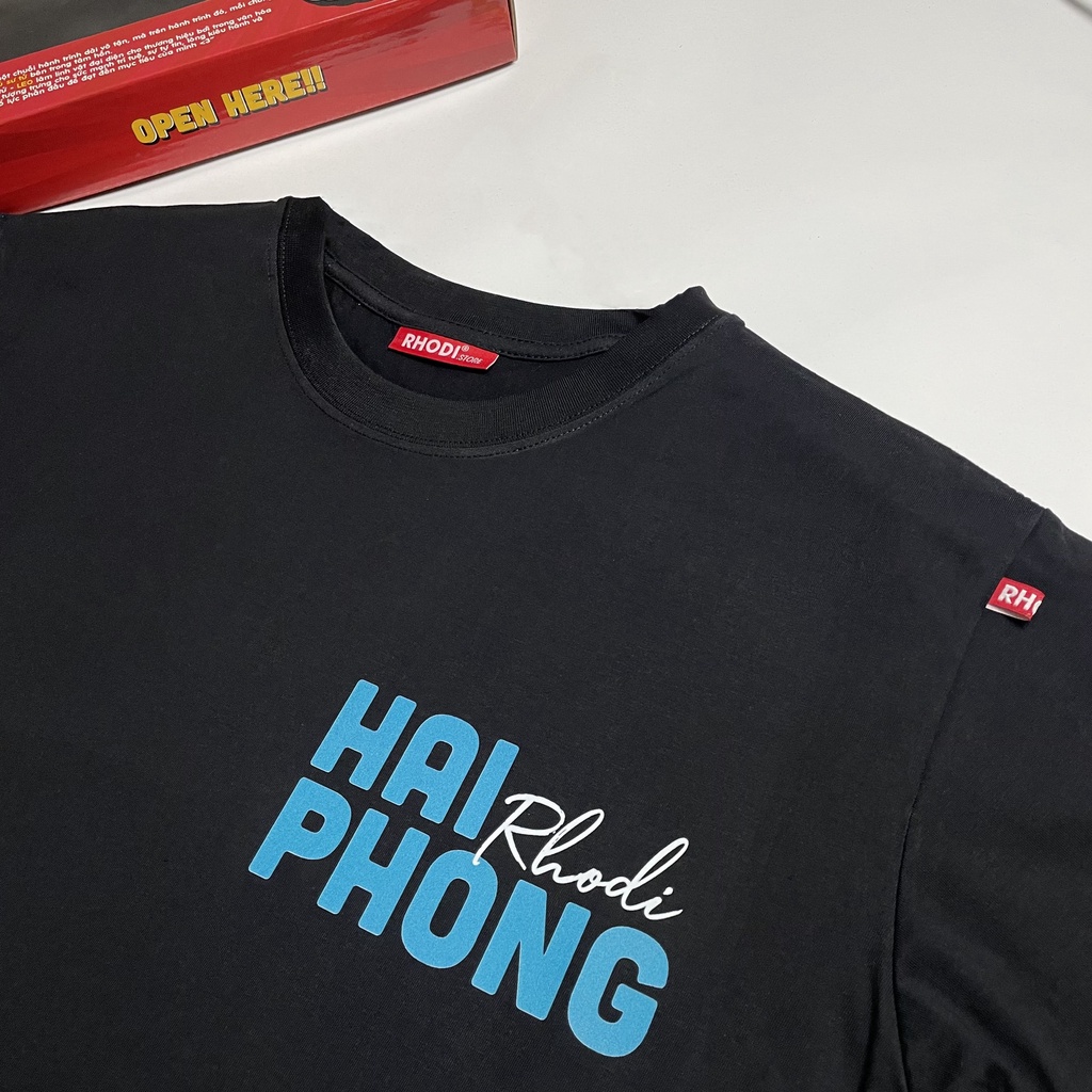 Áo phông local brand RHODI dáng tay lỡ unisex phong cách ulzzang nelly thế hệ genz Hải Phòng TEE