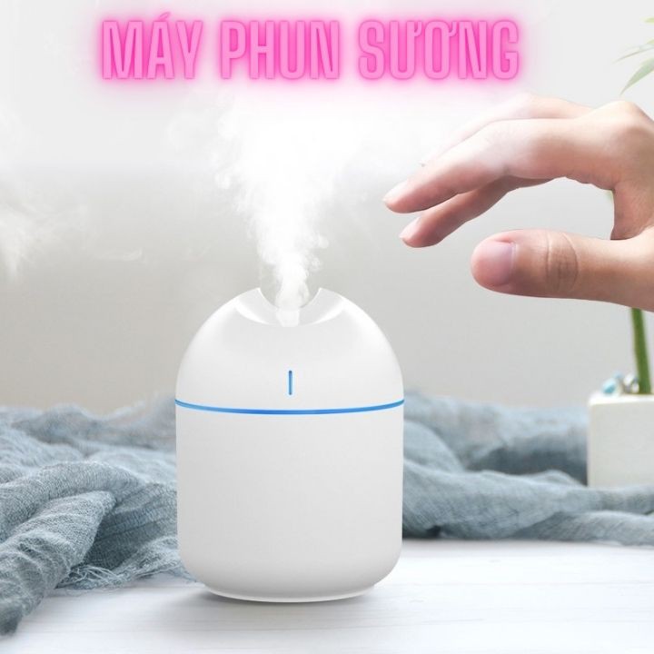 Máy phun sương tạo độ ẩm không khí mini dung tích 220ml dùng trong nhà/văn phòng