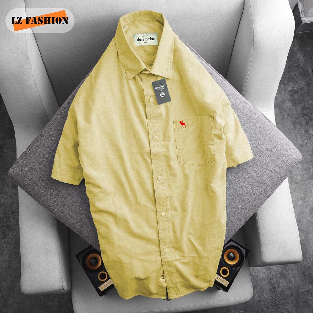 SƠ MI NAM NGẮN TAY NGẮN CÓ TÚI VẢI CHẤT LƯỢNG  [ẢNH THẬT] - [SHOPTHOITRANG12]- TD040 | BigBuy360 - bigbuy360.vn