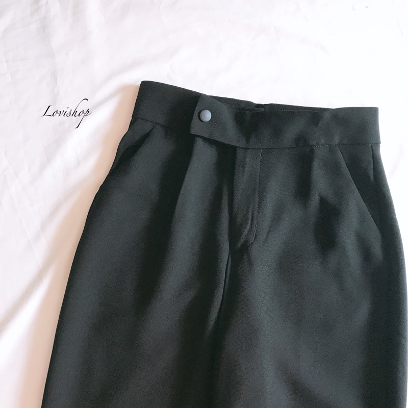 Quần tây gấu lệch Quần baggy tây lệch gấu Lovi
