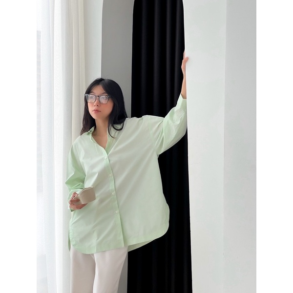 Nosbyn - Áo Sơ Mi Tay Dài Xếp Li Sau - Pleated Back Shirt