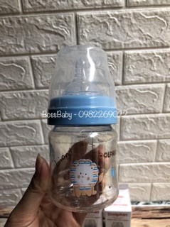 (Tặng thêm 1 núm) Bình sữa cổ rộng Dolphin 125ml