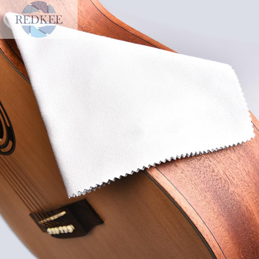 Redkee Guitar Cleaning Polishing Polish Cloth for Piano Violin Musical Instrument 