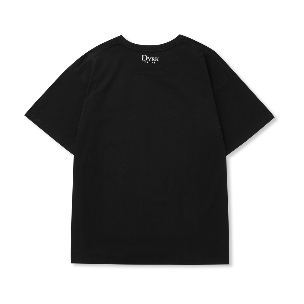 DVRK Áo thun ngắn tay cổ tròn Embroidered logo DVRK21SS