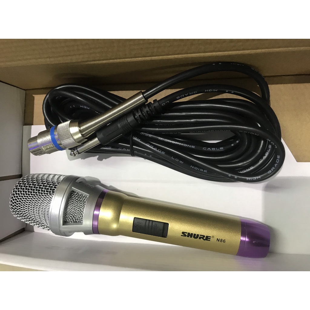 [Mã 154ELSALE2 giảm 7% đơn 300K] Micro Hát Karaoke có dây cao cấp Shure N86