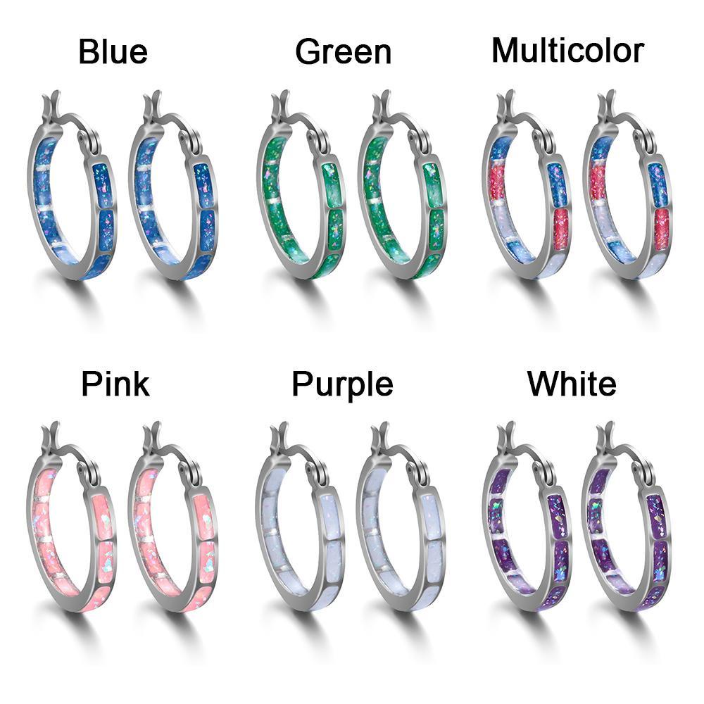 Mih Khuyên Tai Hợp Kim Hình Tròn Nhiều Màu Sắc Giảm Cân|Bông Tai Thời Trang Xinh Xắn Cá Tính