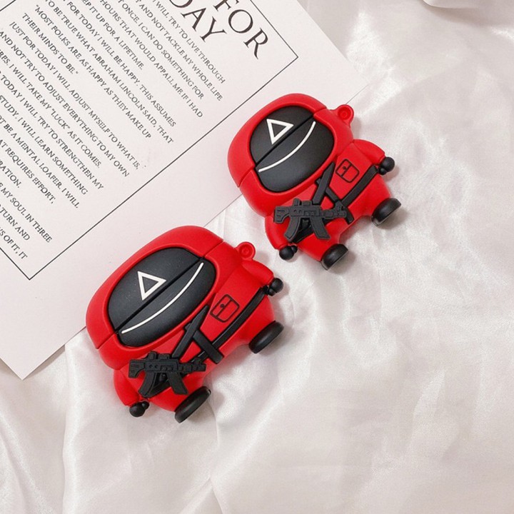 Case Airpods Squid Game, Ốp Airpods 1/2/3/Pro kiểu dáng cực chất - Mã TZAP342