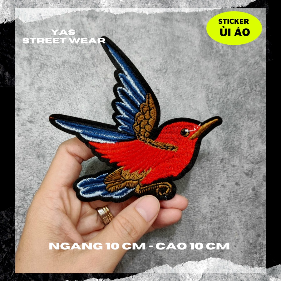 Sticker ủi áo cao cấp, miếng dán quần áo dùng làm Patch ủi, miếng vá quần áo, vá áo phao, trang trí BALO