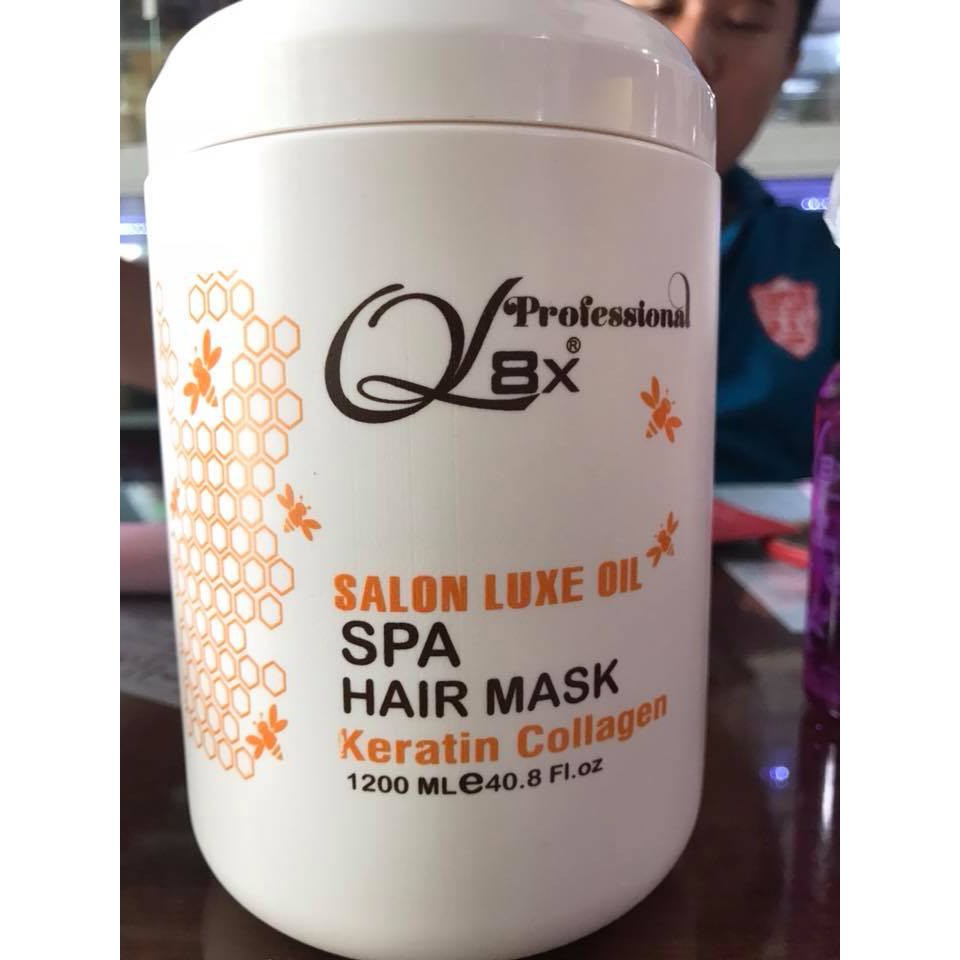 Hấp dầu sữa bò collagen và keratin 1200ml