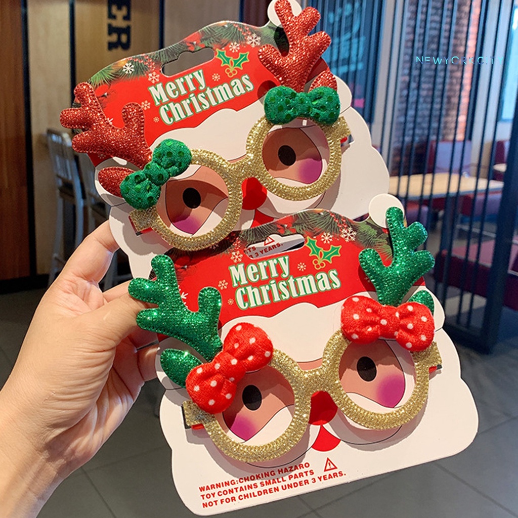 Ny-kính Mắt Kính Bắt Mắt Bằng Nhựa Trang Trí Giáng Sinh Tinh Tế Thực Tế