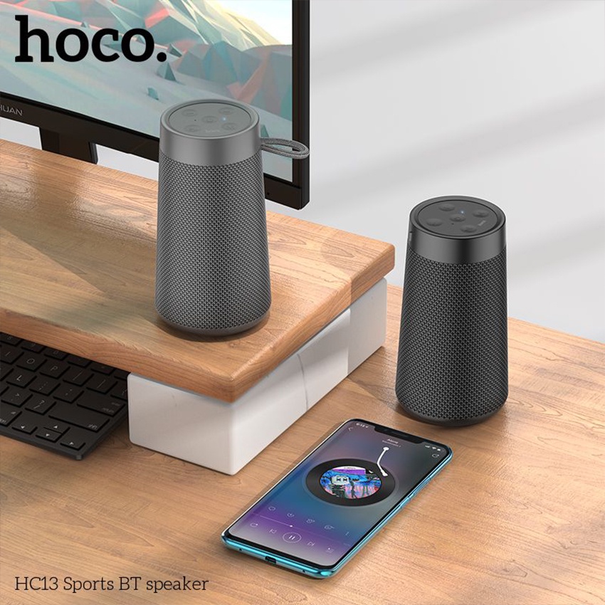 Loa bluetooth hoco HC13 chính hãng âm thanh sống động bass mạnh kháng nước hỗ trợ thẻ nhớ hàng bảo thành 12 tháng