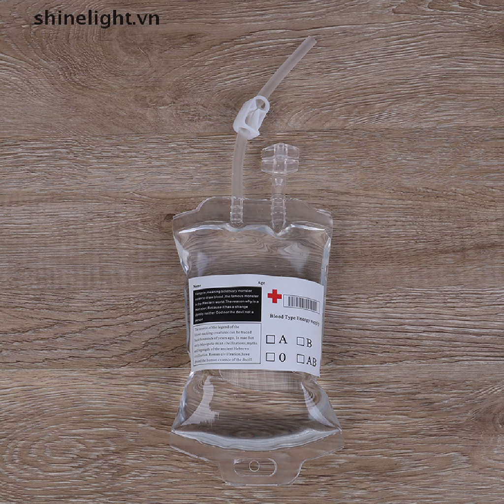 Túi Đựng Nước Bằng PVC 350ml Dùng Hóa Trang Ma Cà Rồng Dịp Halloween