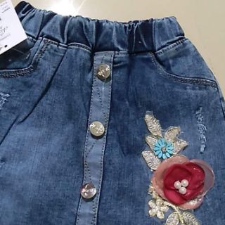 Quần bò giả váy trẻ em