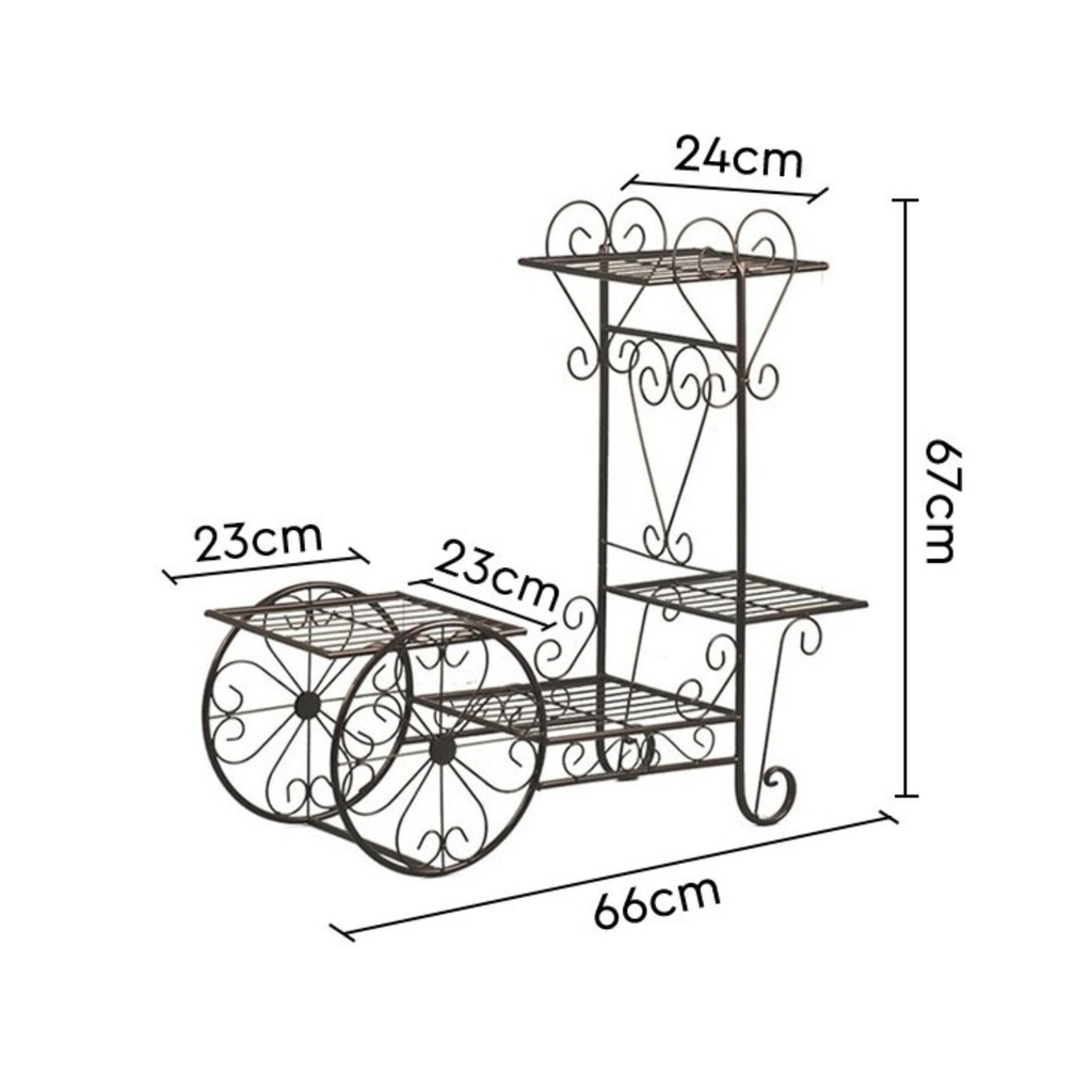 Kệ Để Chậu Hoa có bánh xe