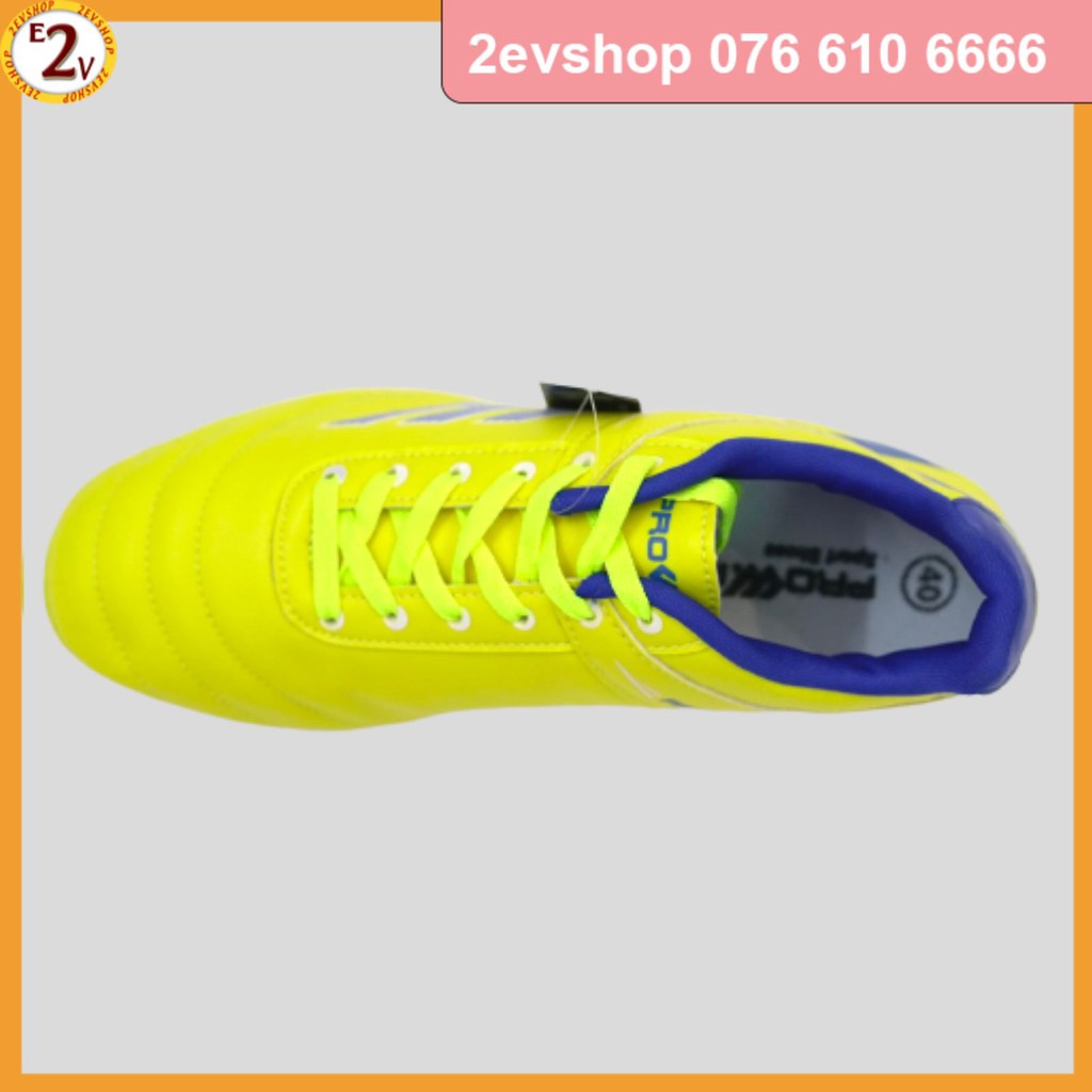Giày đá bóng thể thao nam Prowin S50 Vàng, giày đá banh cỏ nhân tạo chất lượng - 2EVSHOP