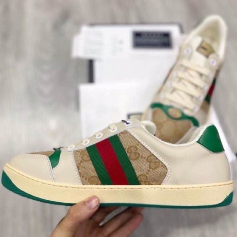 Giày thể thao nam nữ sneaker  ❤️(FREE ship ]❤️   Giày gucci sơn tùng  ,  gc da lộn hàng 11 cao cấp