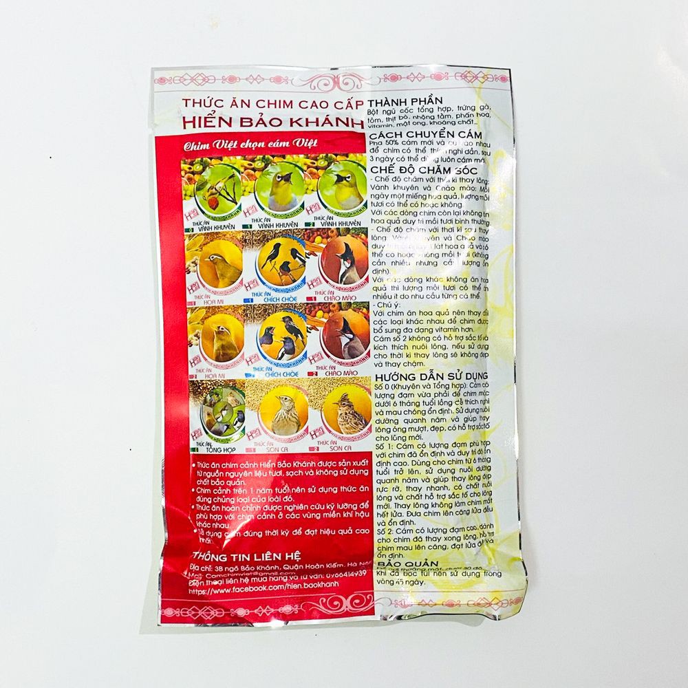 Cám chim chích chòe Hiển Bảo Khánh số 1 cao cấp 200gram - Cám chích chòe Hiển Bảo Khánh số 1 giá rẻ