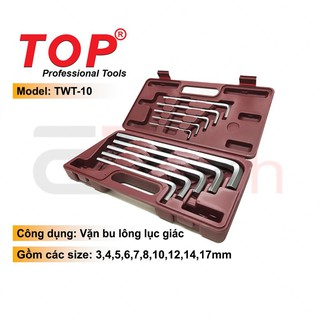 Bộ lục giác 10 cây hộp đỏ top twt-10
