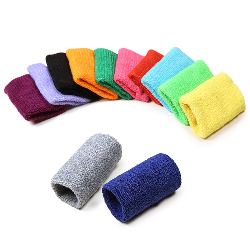 Đẹp Băng đeo cổ tay chất liệu cotton phong cách thể thao thấm hút mồ hôi dành cho nam nữ khi tập gym