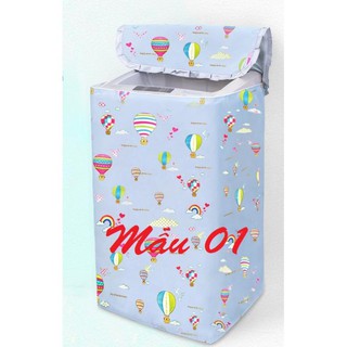 Vỏ bọc, áo trùm máy giặt lồng đứng (cửa trên) vải bạt bền đẹp chống nước từ 5kg đến 8kg