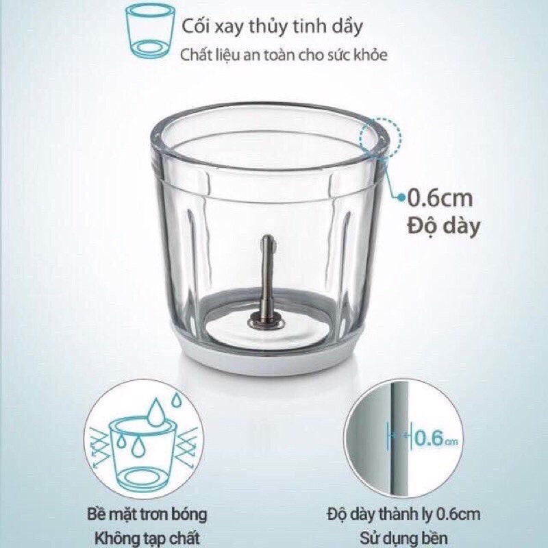 [HÀNG SẴN] Máy xay đa năng Hattiecs 0,3L ( xay đồ ăn dặm cho bé)