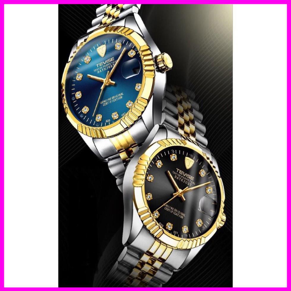 [Hàng xịn] Đồng hồ nam automatic máy tốt hiệu tevise chạy 1 lịch ngày (tặng kèm hộp và phụ kiện thâu dây) | BigBuy360 - bigbuy360.vn