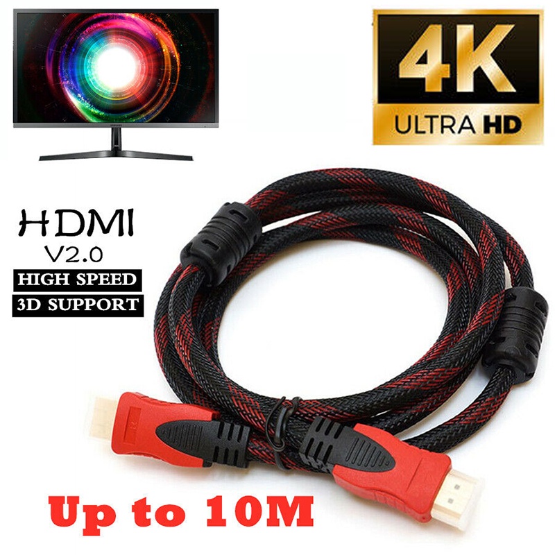 Dây Cáp Hdmi V1.4 Ultra HD 4K 2160p 1080p Tốc Độ Cao Cho HDTV 3D ☆Shbarbie