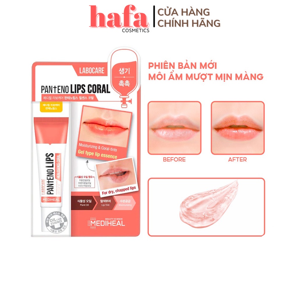 [PHIÊN BẢN MỚI]Son dưỡng môi ban đêm Meadiheal Labocare Pantenolips Healssence Coral 10ml _ Mediheal Chính Hãng