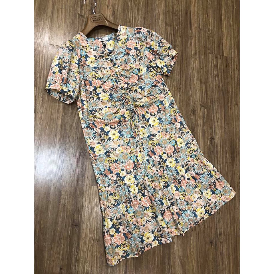 Váy hoa nhúm ngực s o s vnxk