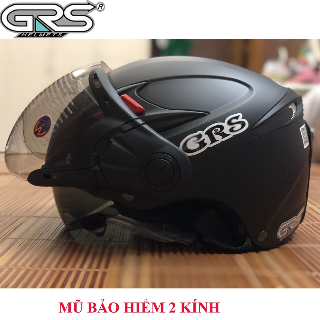 ♥️ Shop Uy Tín ♥️Mũ bảo hiểm 2 kính tháo lót grs966#3 nhiều màu