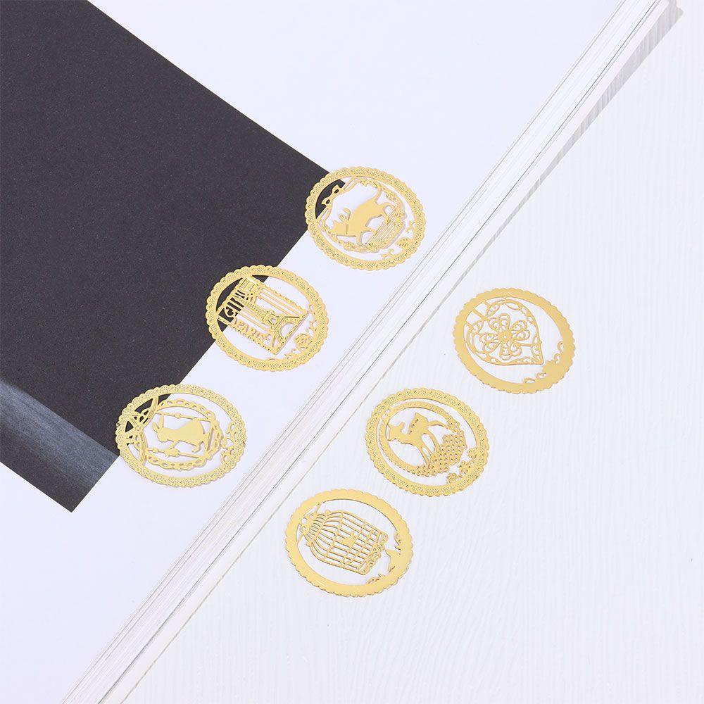 DORAW Thẻ Đánh Dấu Trang Sách Mini Bằng Kim Loại Sáng Tạo