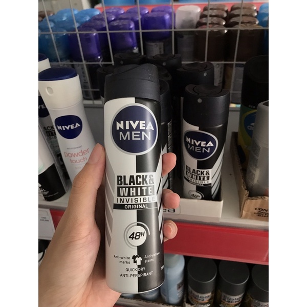 Xịt khử mùi toàn thân NIVEA MEN lưu hương lâu, hương thơm nam tính, nội địa Đức, GGEU