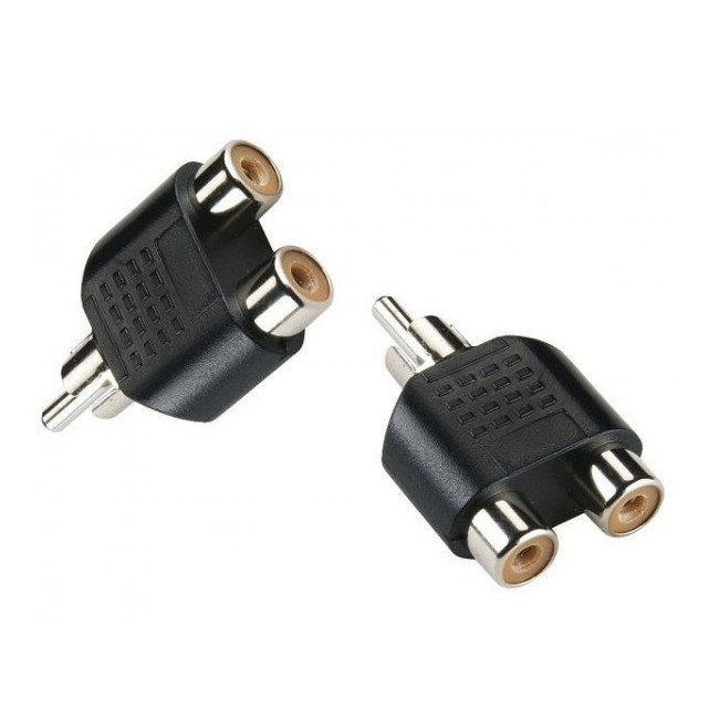 Đầu chia jack loa hoa sen AV (RCA) 1 ra 2 - Hỗ trợ chia tín hiệu Audio