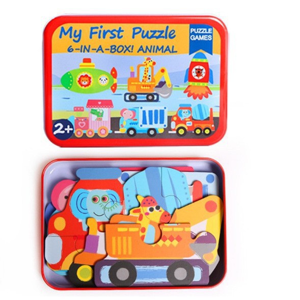 [CHỌN MẪU] hộp Ghép hình puzzle 3-4-5-6 mảnh pcs LOẠI ĐẸP