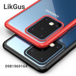 Ốp lưng LikGus Chống sốc Galaxy S20 Plus/ S20 Ultra viền màu chính hãng