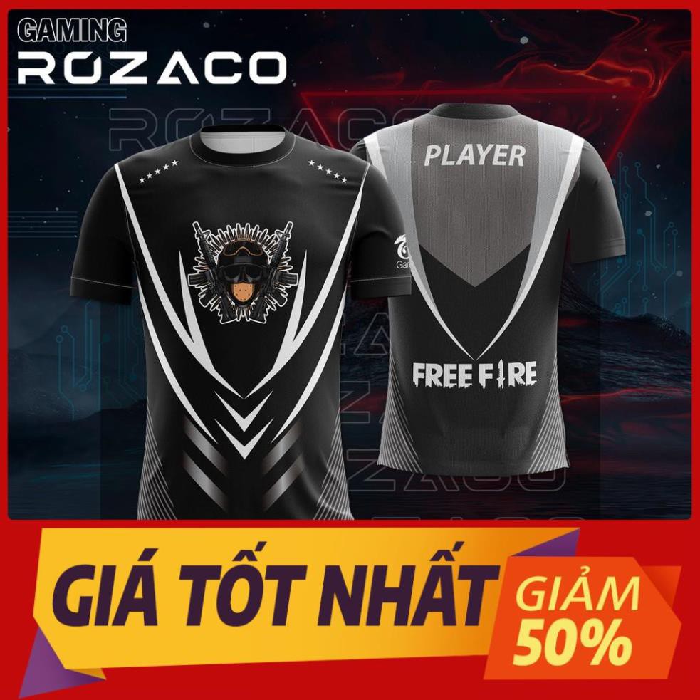 Áo Game Thủ Esport Thi Đấu Free Fire - Mã FIRE - 01 ་